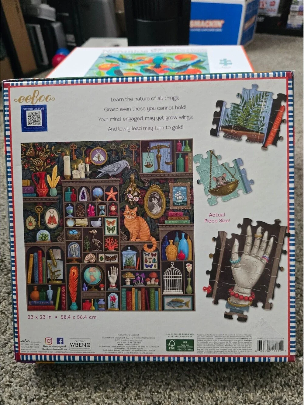 eeBoo Alchemist's Cabinet 1000-Piece Jigsaw Puzzle - Picture 2 of 2